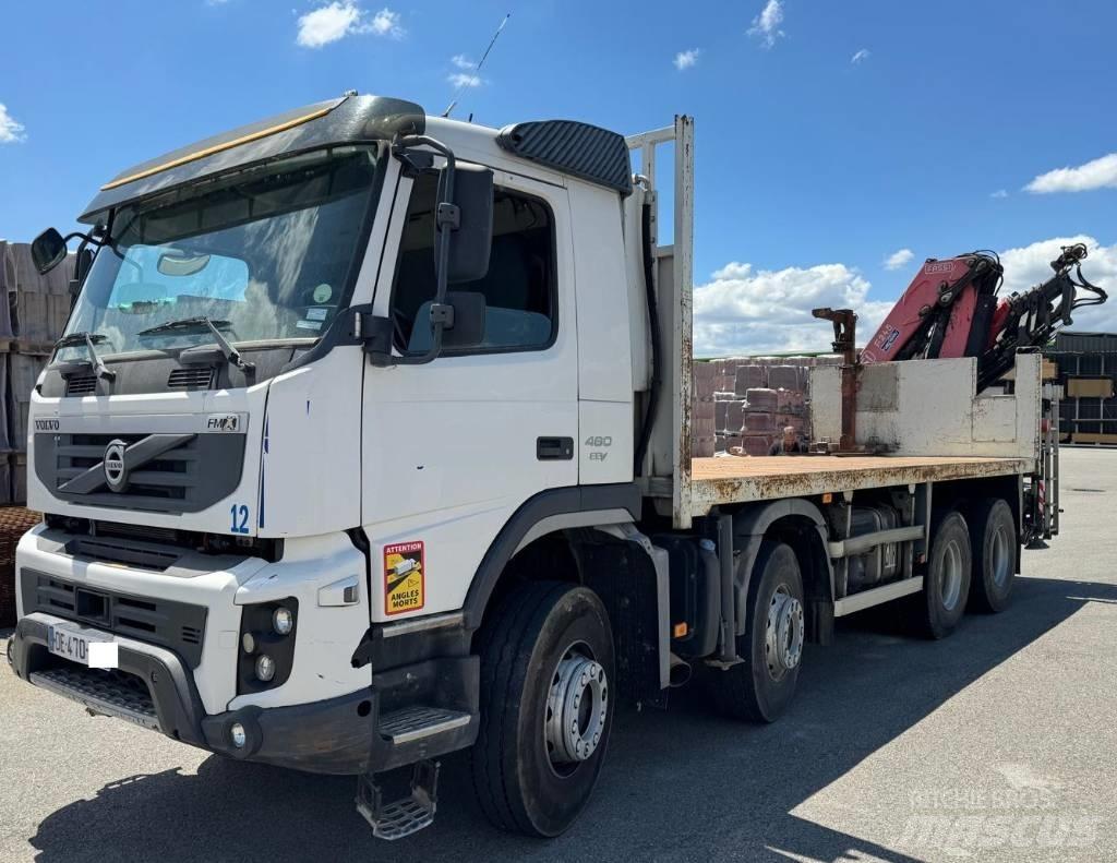 Volvo FM 460 平板栏板货车