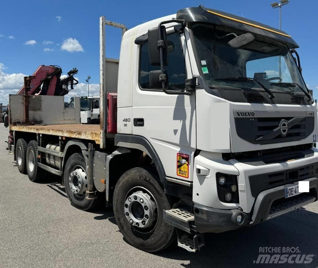 Volvo FM 460 平板栏板货车