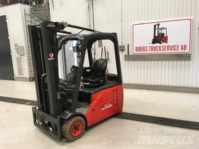 Linde E 16 H - 01 电动叉车