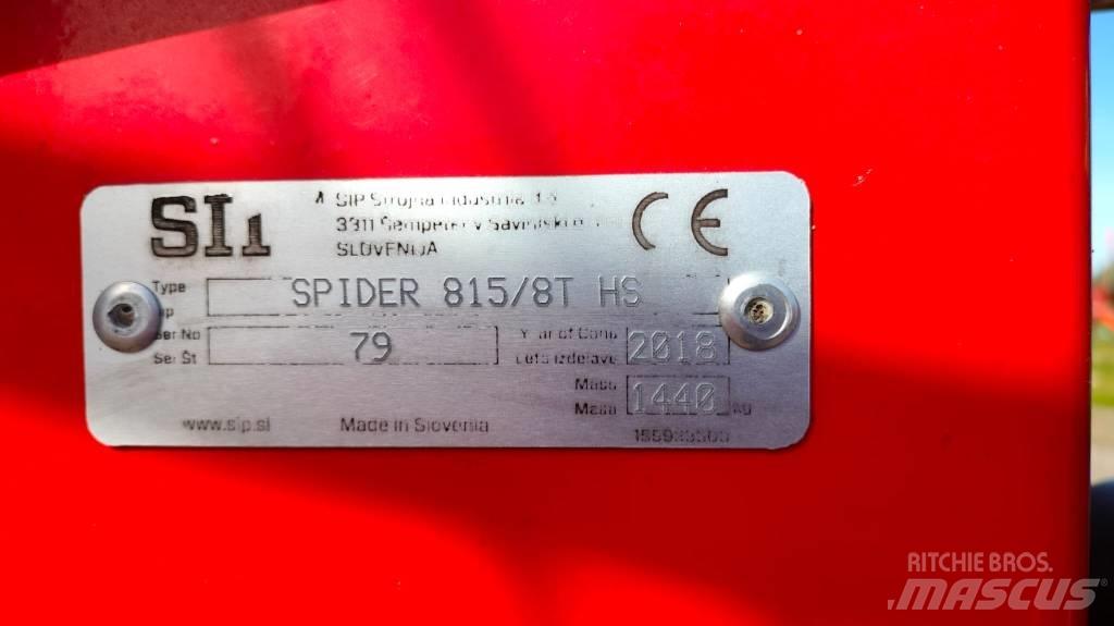 SIP SPIDER 815|8 T 犁耙和摊草机