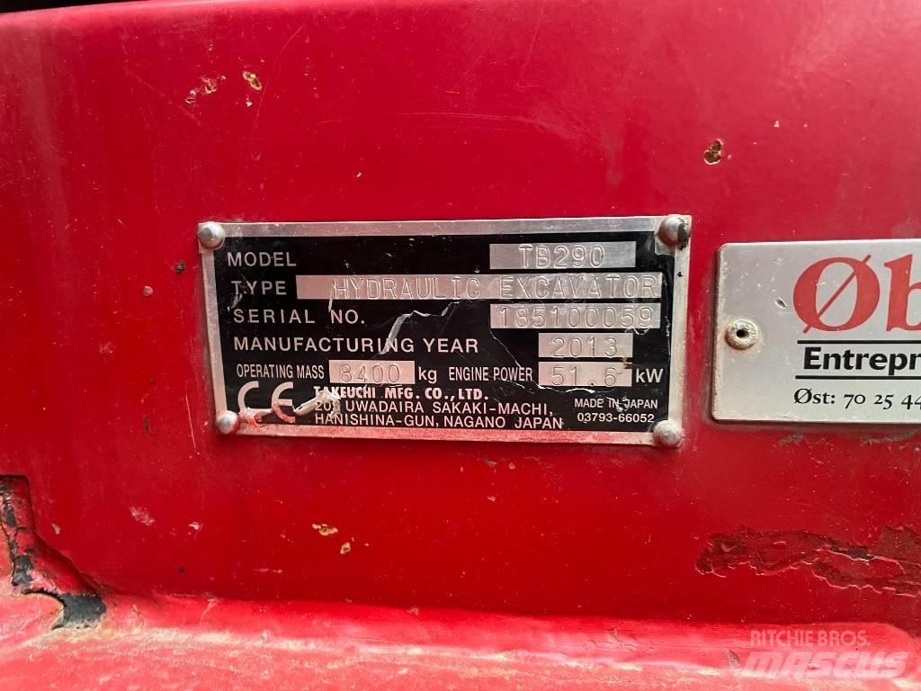 Takeuchi TB290 中型挖掘机