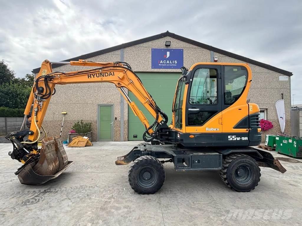 Hyundai R55W-9A 轮式挖掘机