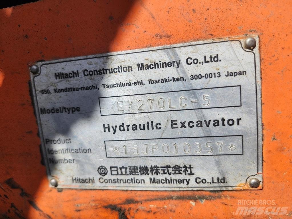 Hitachi EX 270 LC-5 履带挖掘机