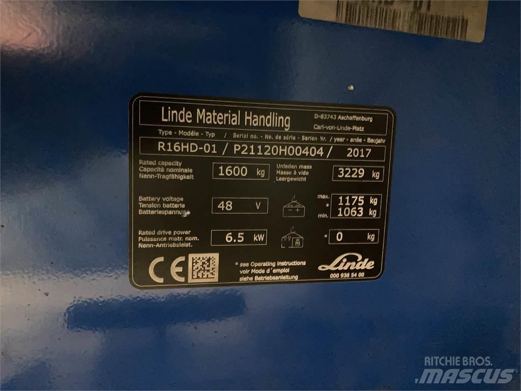Linde R16HD 前移式叉车