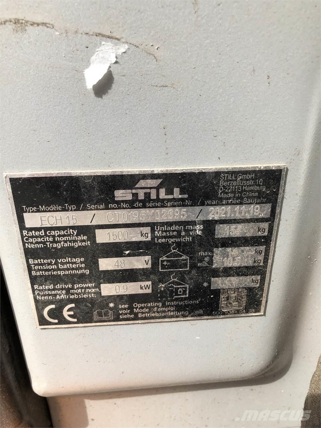 Still ECH 15 手推堆垛车