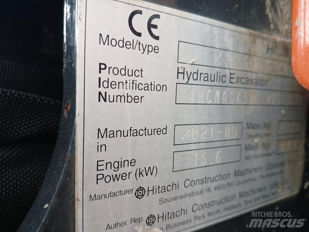 Hitachi ZX 26 U-6 小型挖掘机