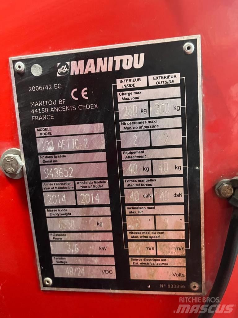 Manitou 120 AET JC 曲臂高空工作平台