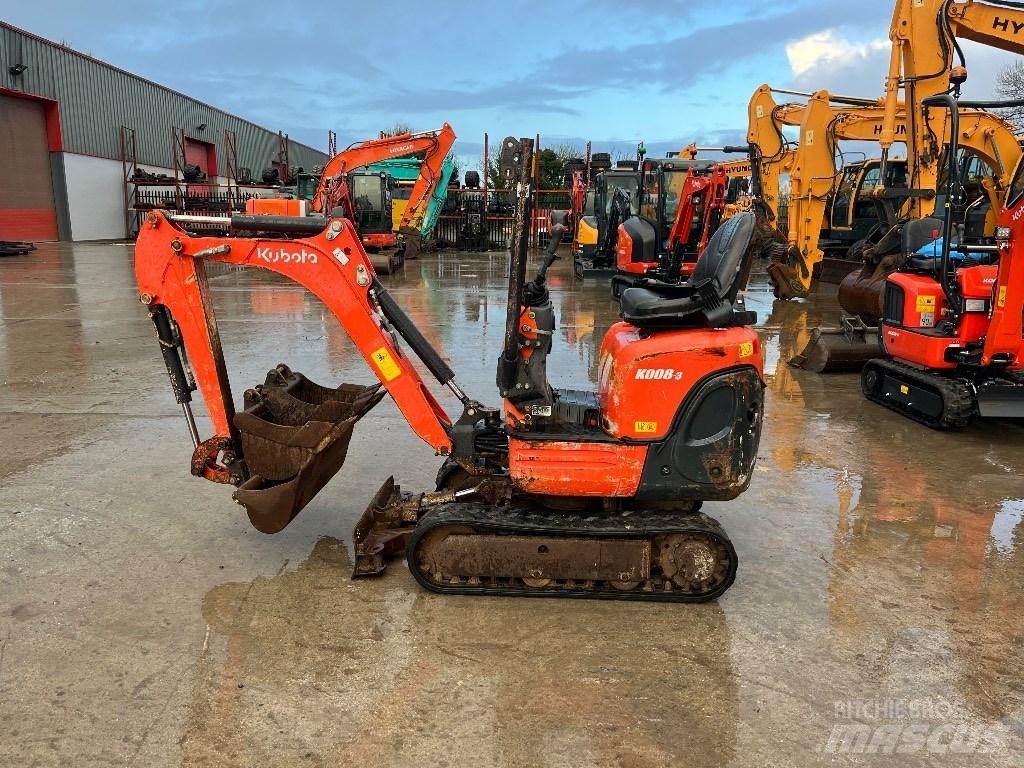 Kubota K 008-3 小型挖掘机