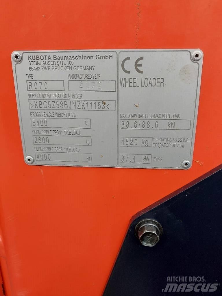 Kubota R 070 轮式装载机