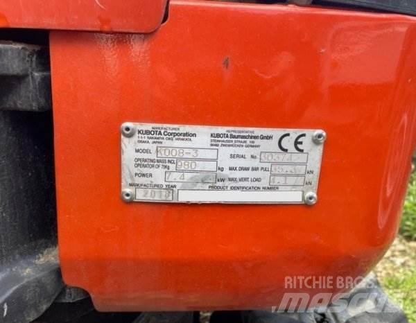 Kubota K008-3 小型挖掘机
