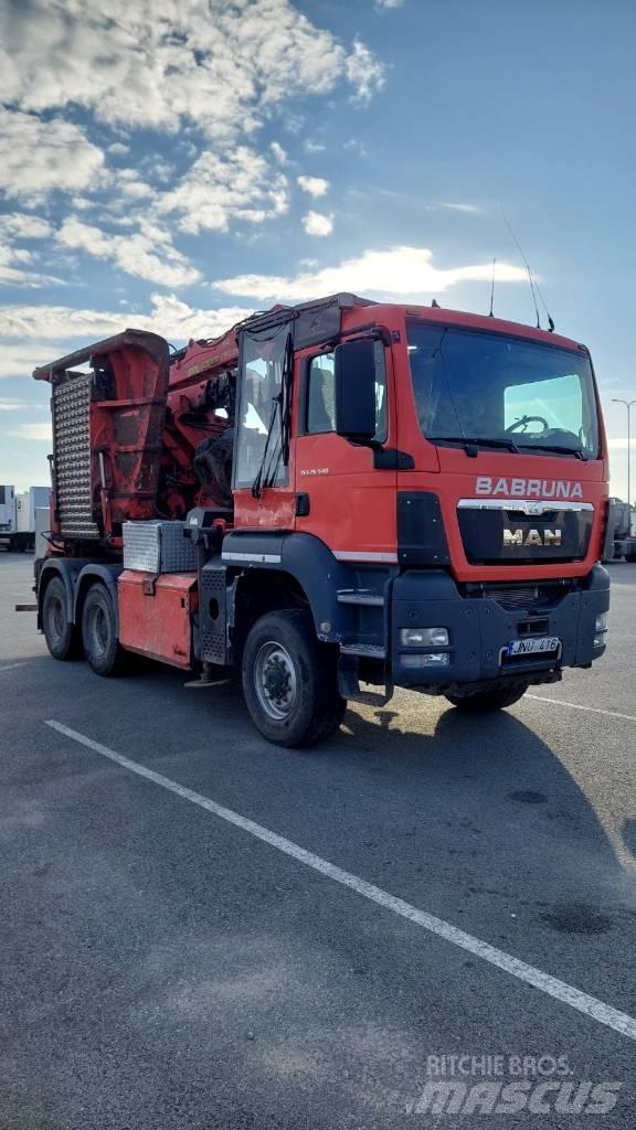 MAN TGS 26.540 6X6 木材削片机