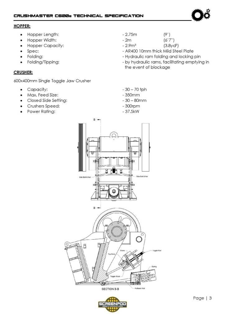 Screenpod C600 移动式破碎机