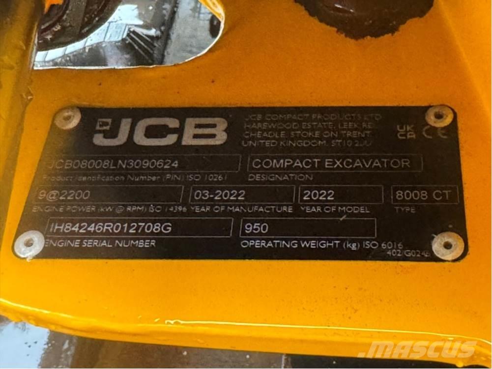 JCB MICRO 8008 小型挖掘机