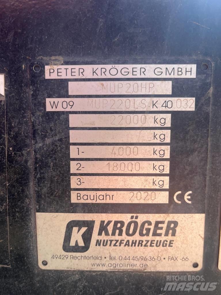 Kröger MUP 20 自卸拖车