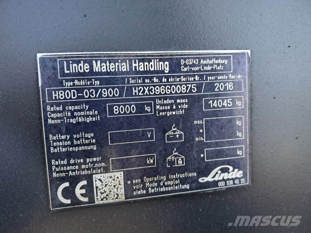 Linde H80D-03/900 柴油叉车