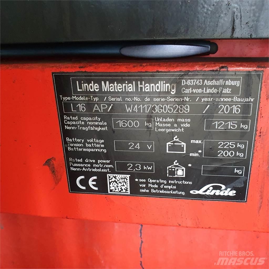 Linde L16AP 手推堆垛车