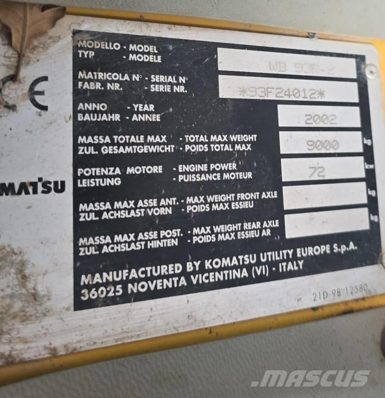 Komatsu WB 93 R-2 反铲装载机