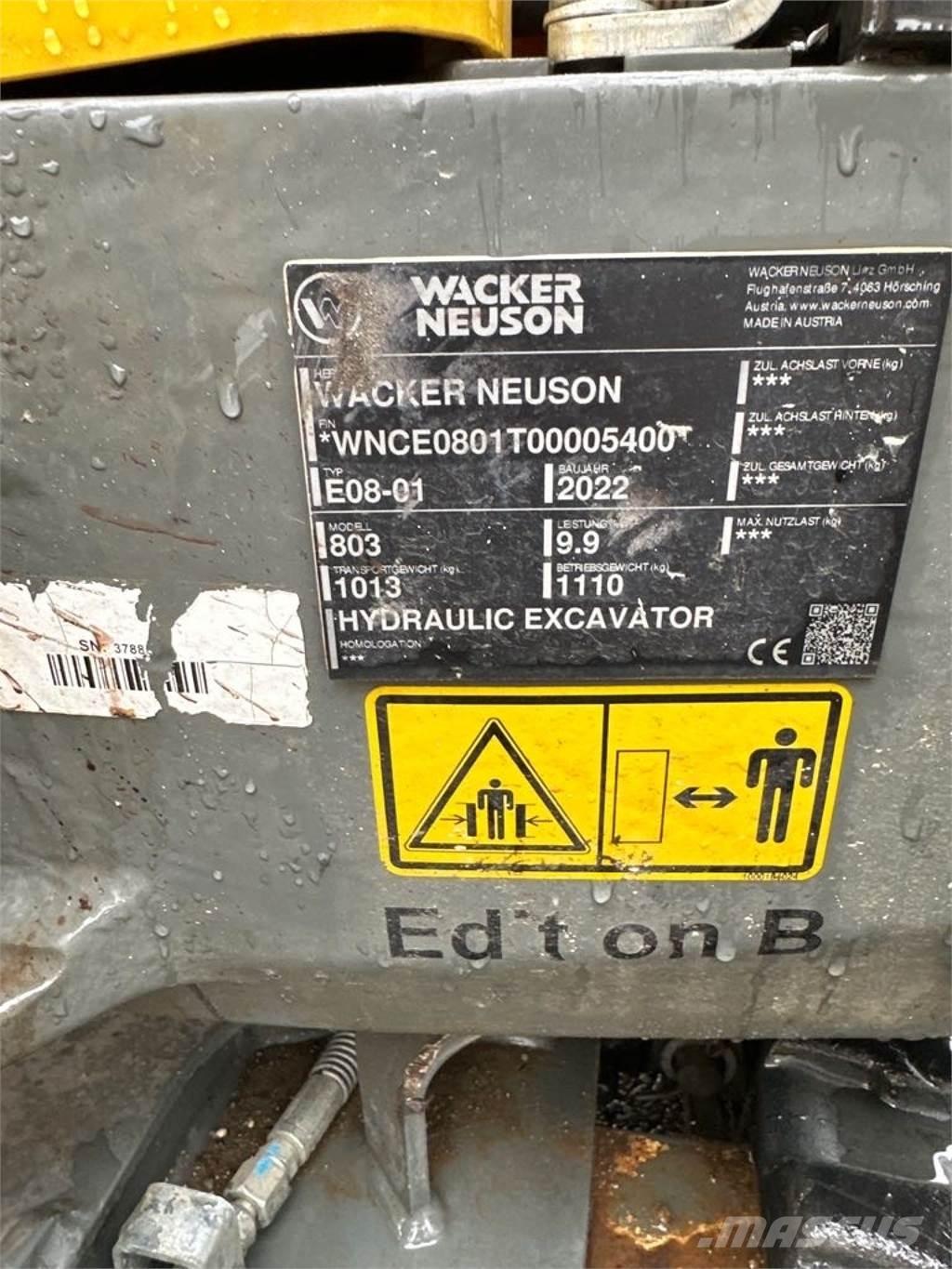 Wacker Neuson 803 履带挖掘机