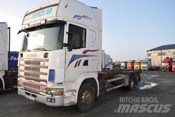 Scania 124 6X2 470 集装箱叉车