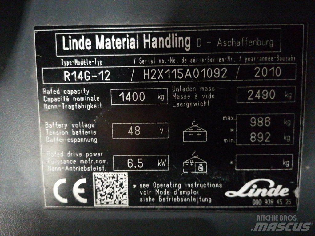 Linde R14G-12 前移式叉车