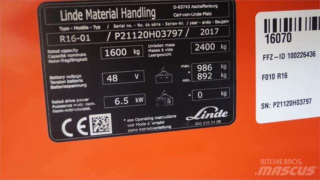 Linde R16 前移式叉车