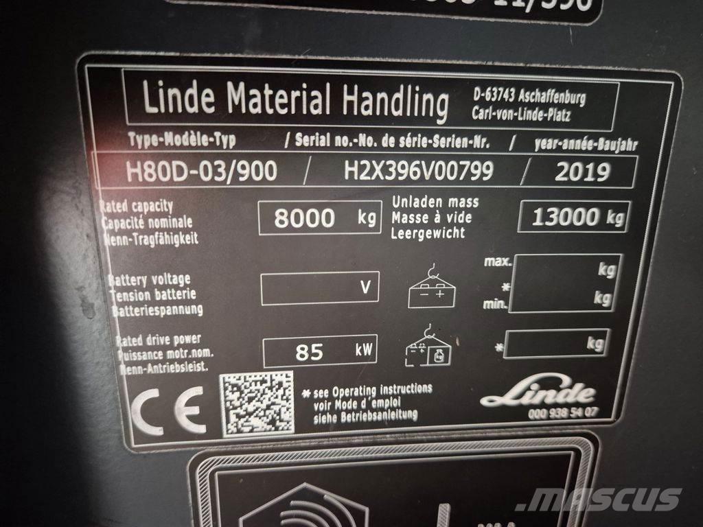 Linde H80D-03/900 柴油叉车