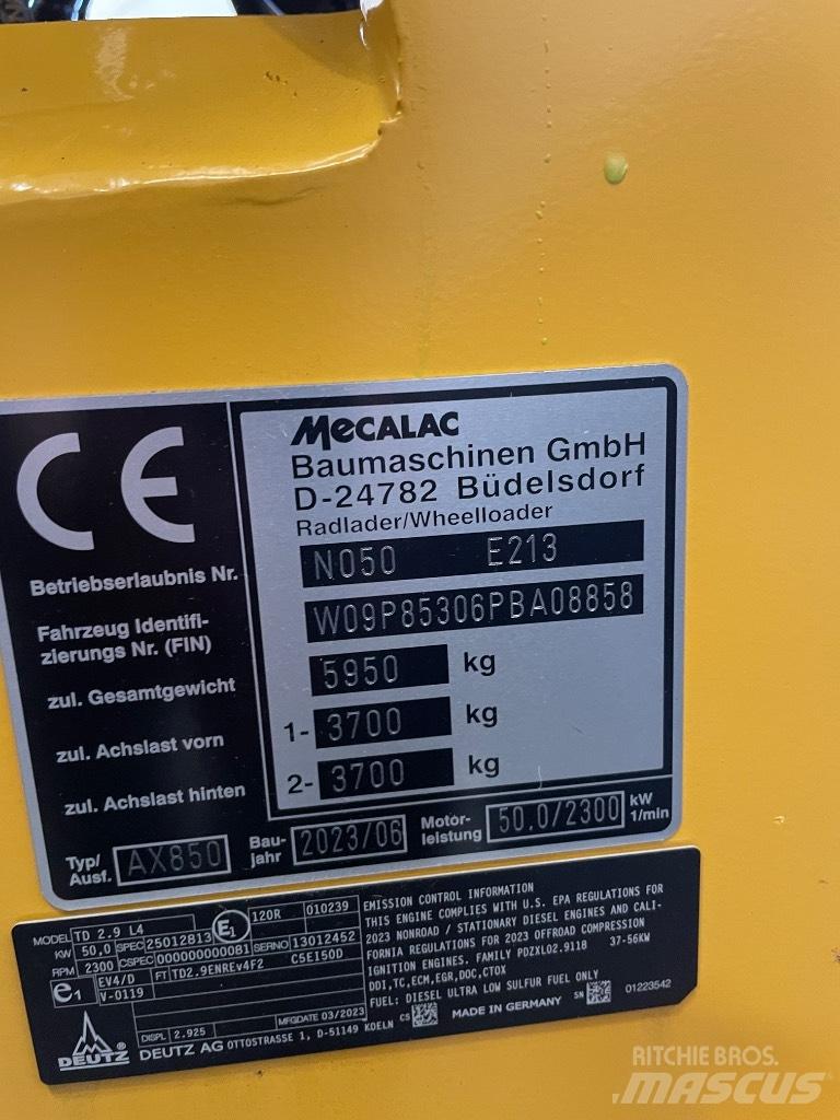 Mecalac AX 850 轮式装载机