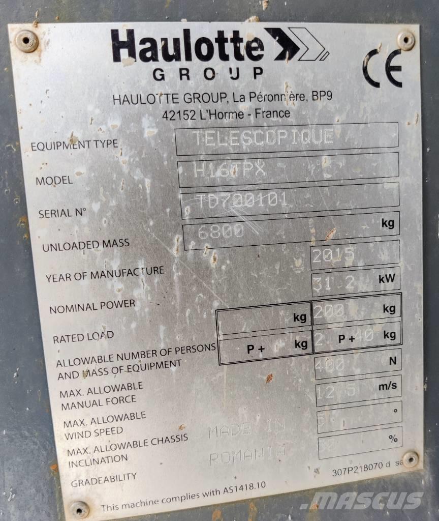 Haulotte H 16 TPX 直臂高空工作平台