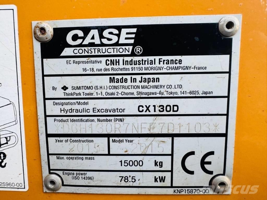 CASE CX 130 D 履带挖掘机