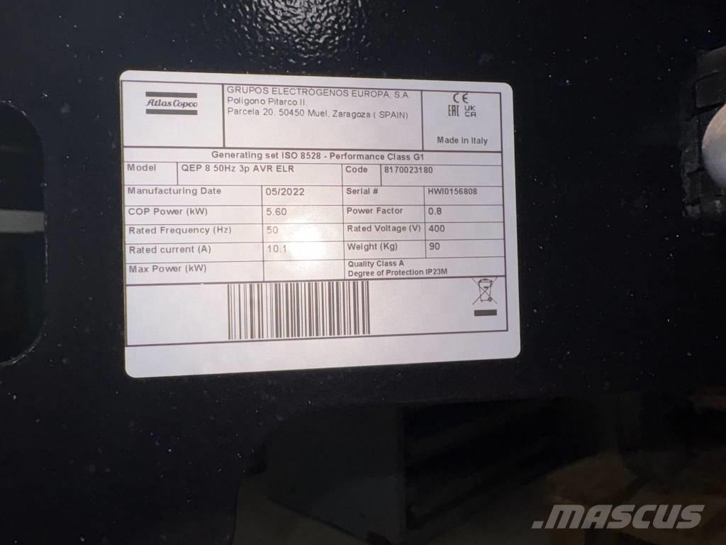 Atlas Copco QEP 8 汽油发电机