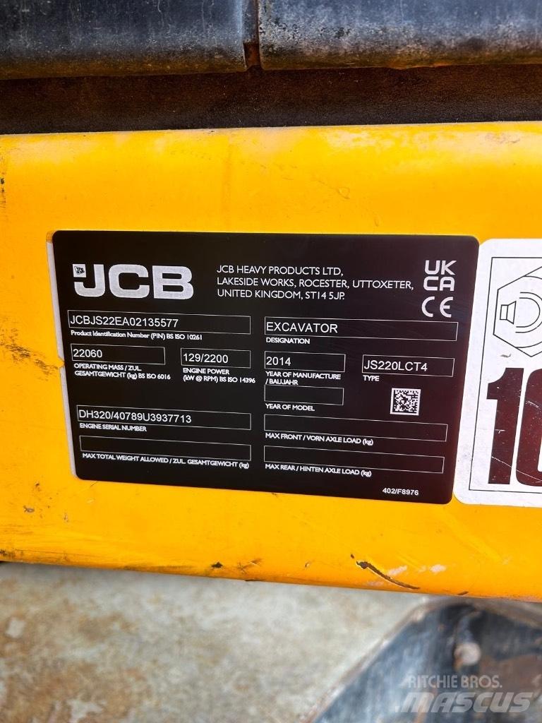 JCB JS 220 LC 履带挖掘机