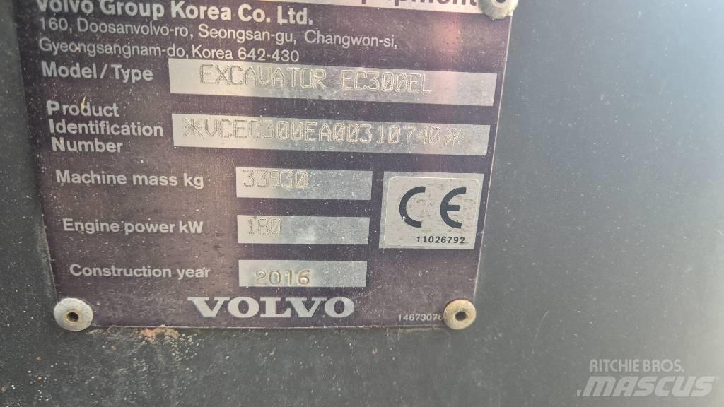 Volvo EC300EL 履带挖掘机