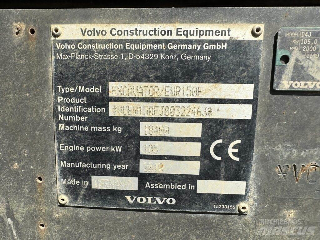 Volvo EWR150E 轮式挖掘机