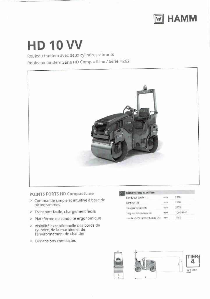 Hamm HD 10 VV 双轮压路机