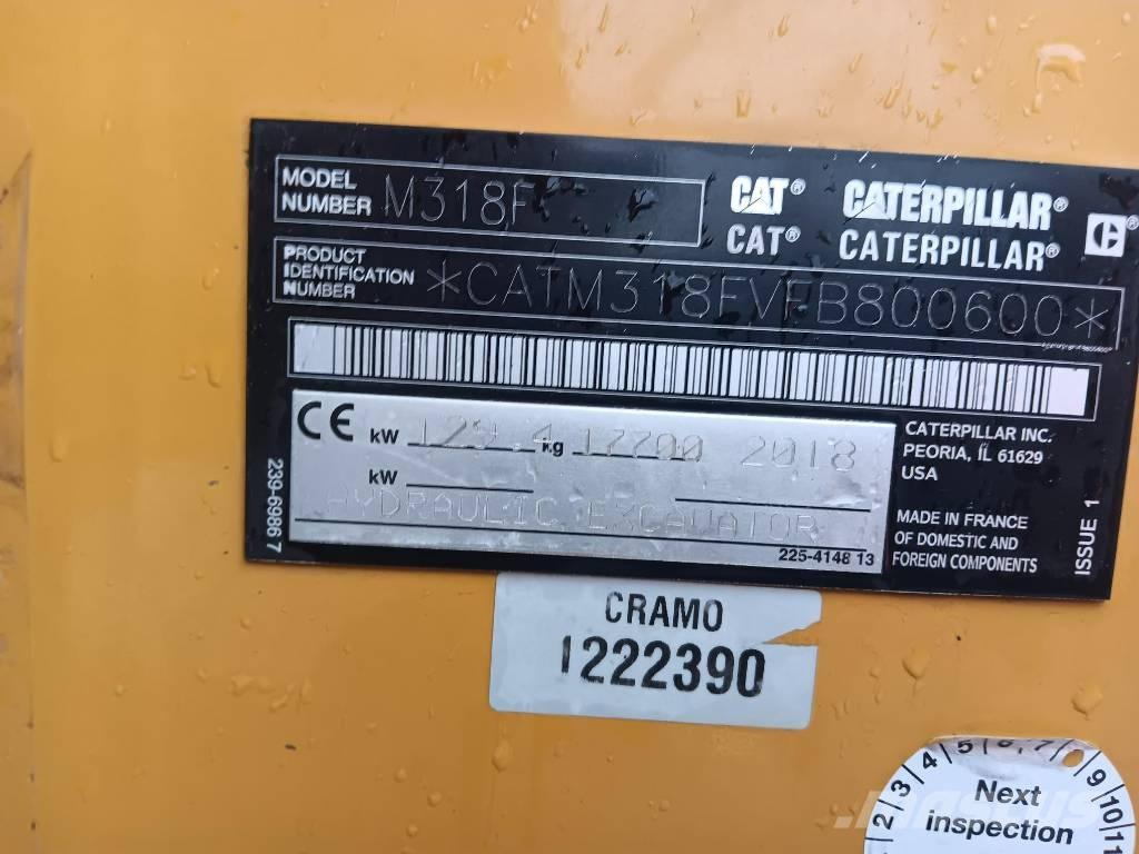 CAT M 318 F 轮式挖掘机
