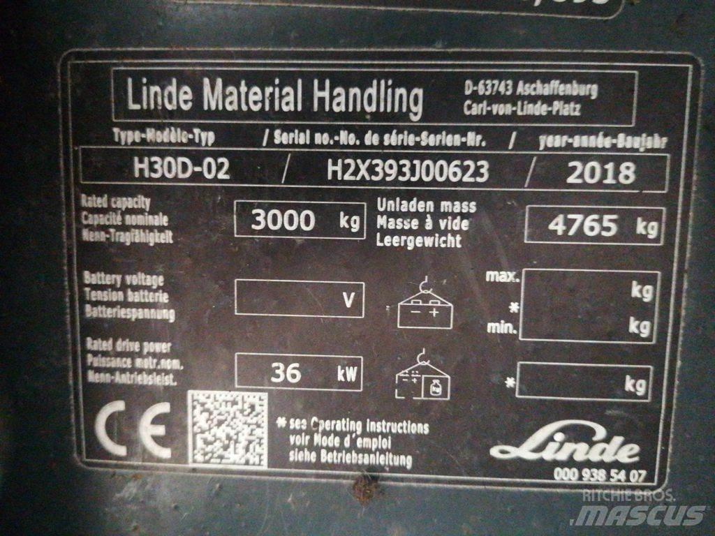 Linde H30D-02 柴油叉车