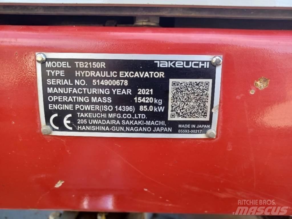Takeuchi TB 2150 R 履带挖掘机