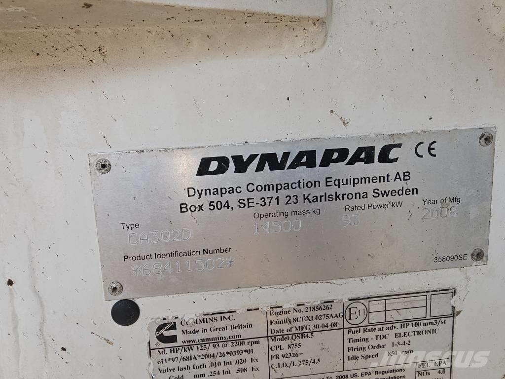 Dynapac CA 302 D 单轮压路机