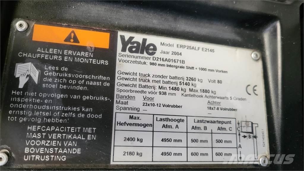 Yale ERP25ALF 电动叉车