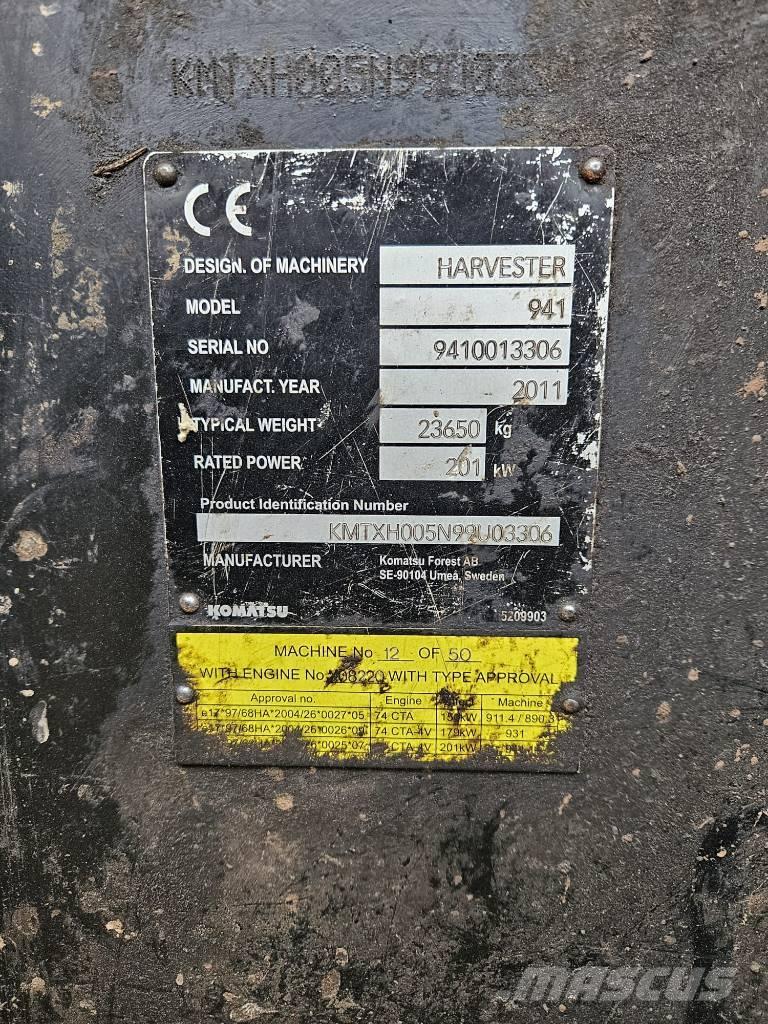 Komatsu 941 收割机