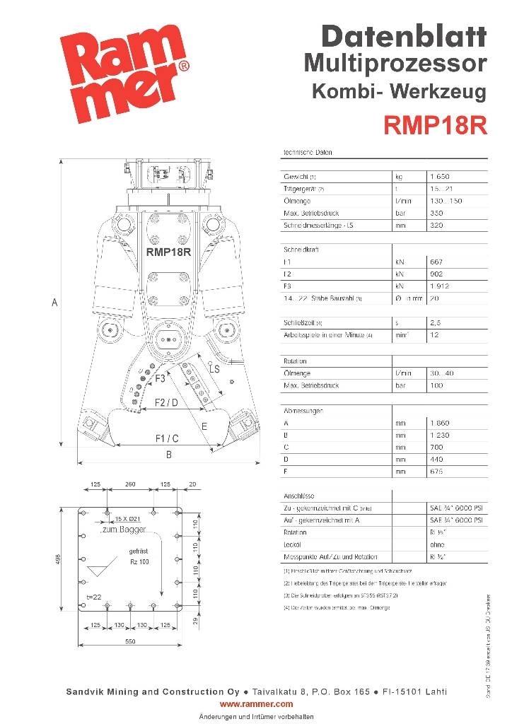Rammer RMP18R 液压剪