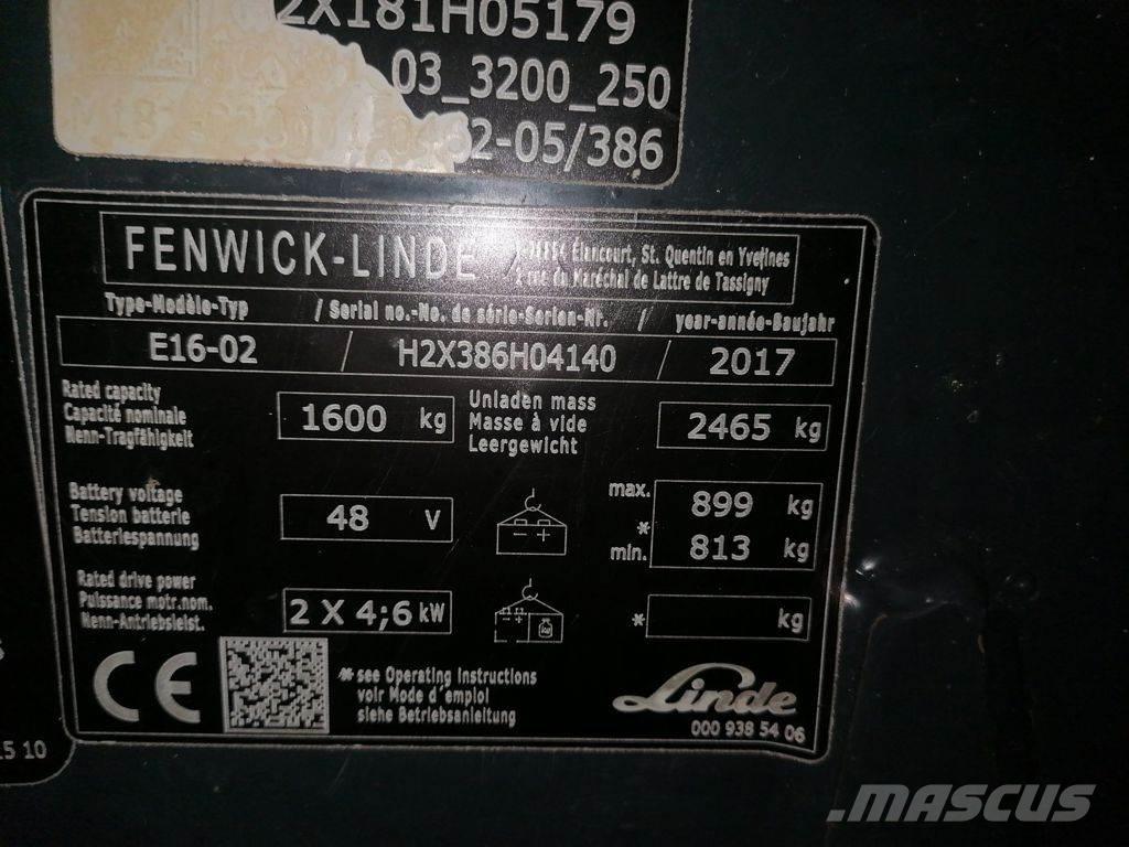 Linde E16-02 电动叉车