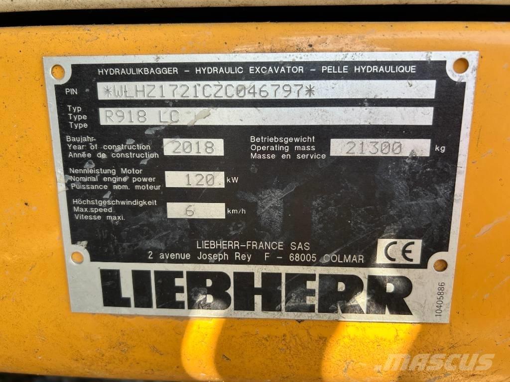 Liebherr R 918 LC 履带挖掘机