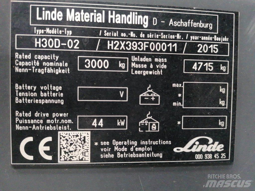 Linde H30D-02 柴油叉车