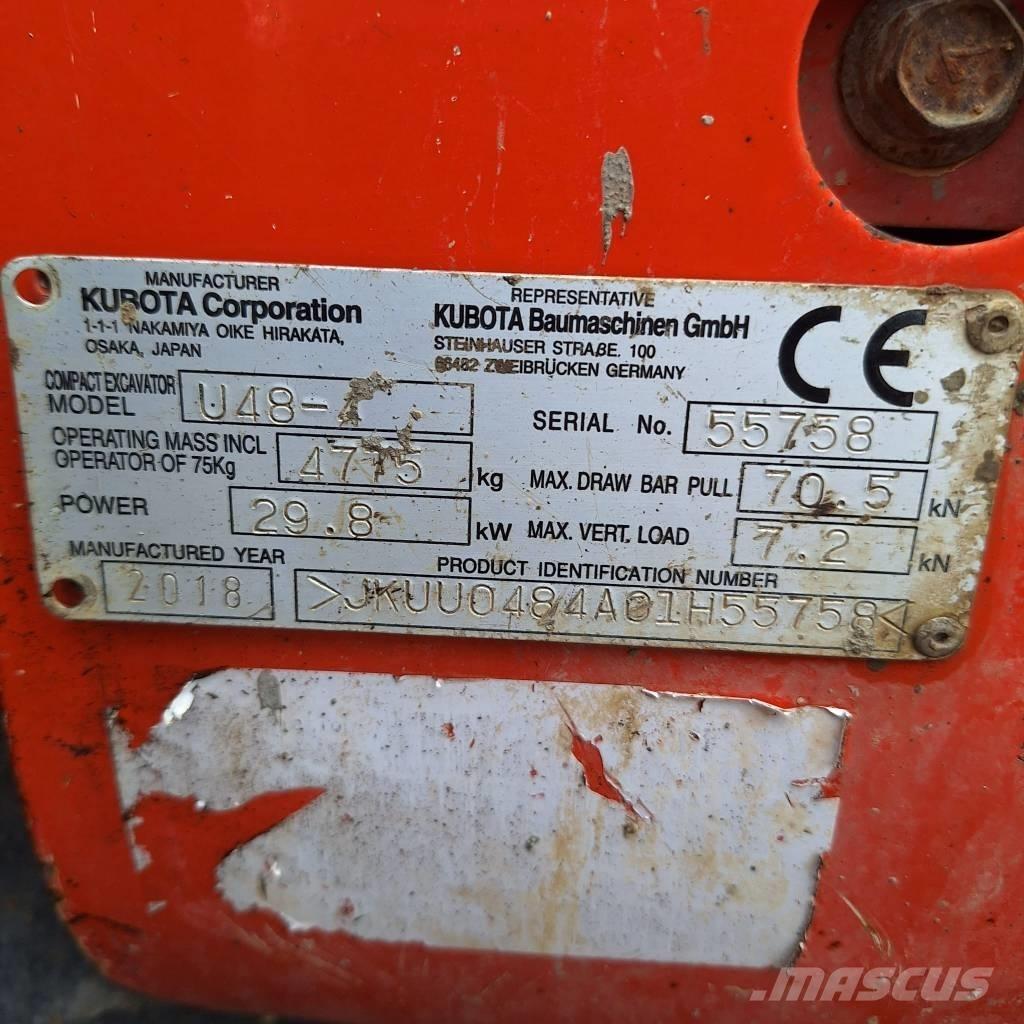 Kubota U 48-4 小型挖掘机