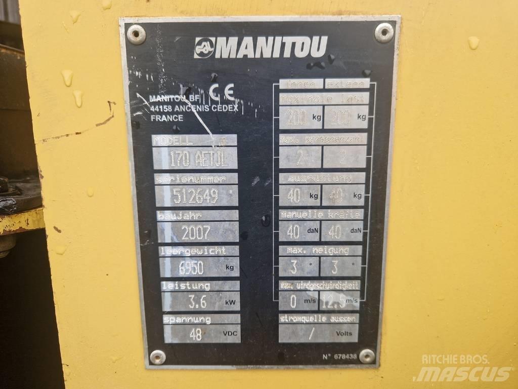 Manitou 170AETJL 曲臂高空工作平台