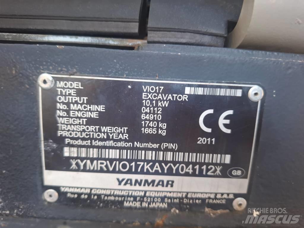 Yanmar Vio 17 小型挖掘机