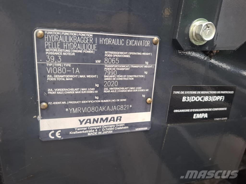 Yanmar Vio 80-1A 中型挖掘机