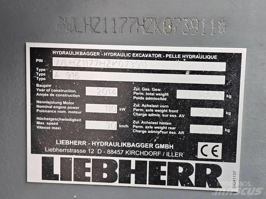 Liebherr A 916 轮式挖掘机