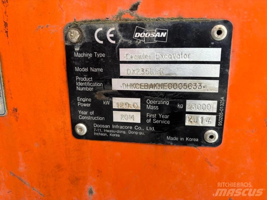 Doosan DX225 LC R 履带挖掘机